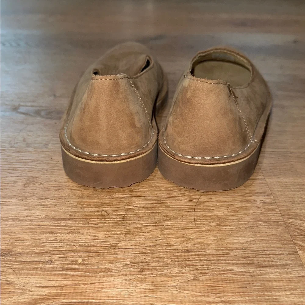L.L. Bean Women's Tan Suede Slip-On Loafers